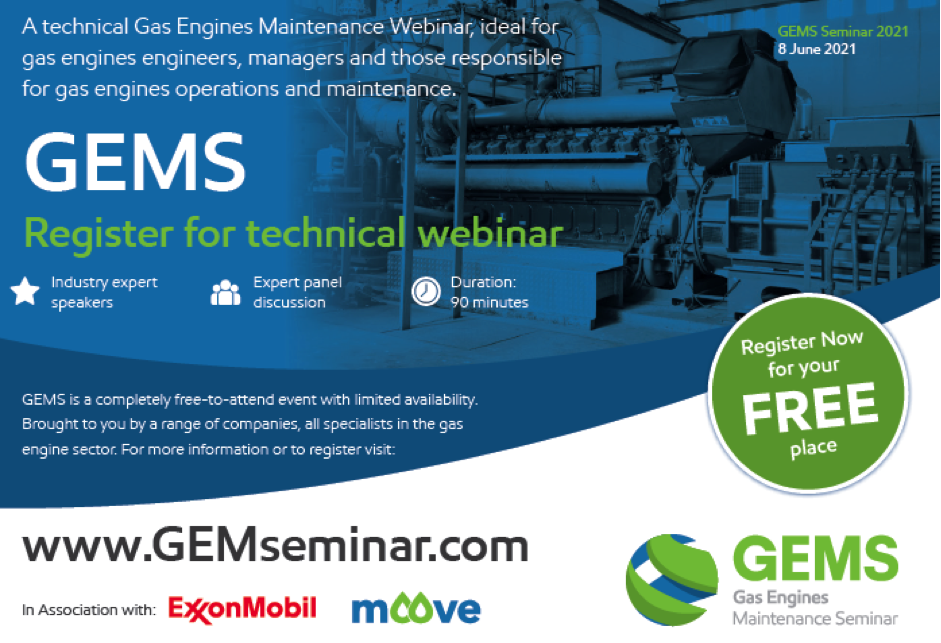 Gas Engines Maintenance Seminar - GEMS 2021